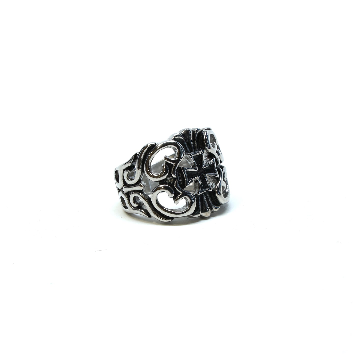 //Style 24-B1// 316L Stainless Steel Gothic Cross Arch Ring