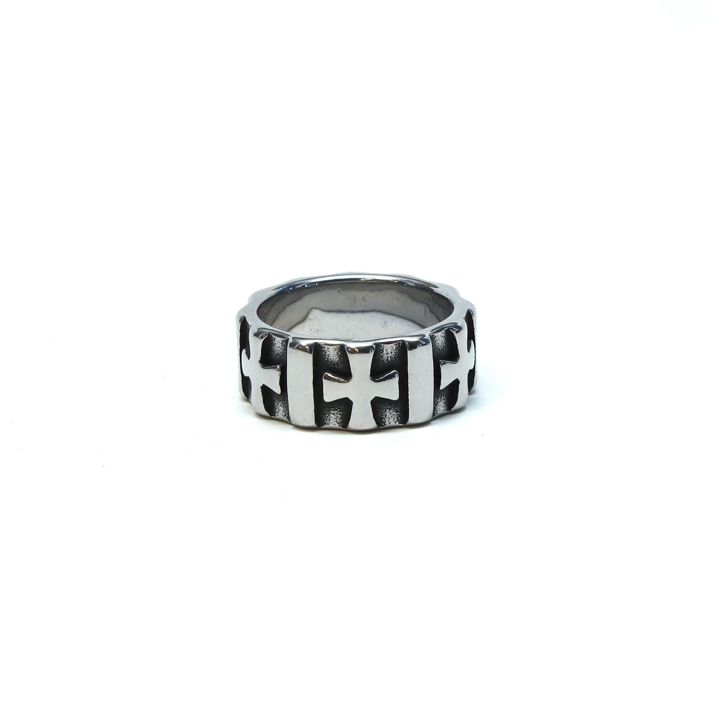 //Style 96-Y// 316L Stainless Steel Maltese Ring