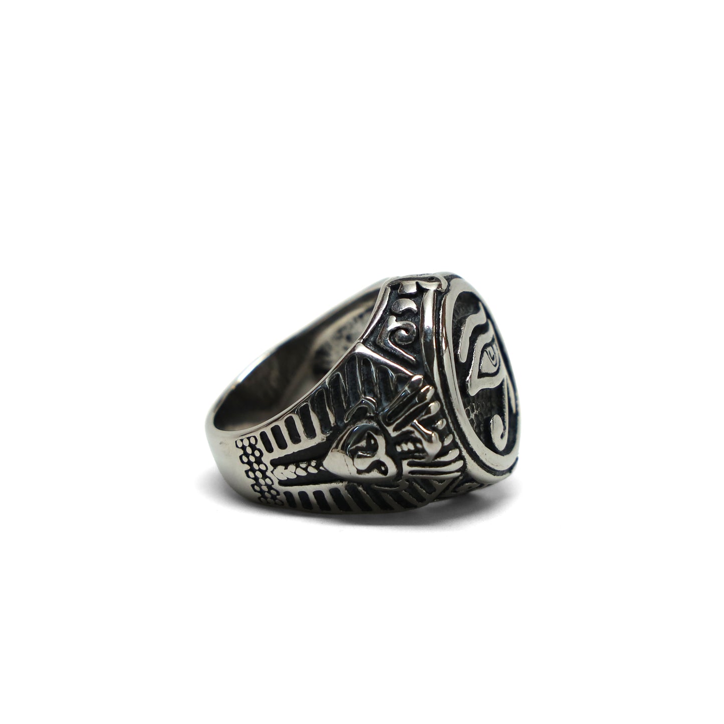 //Style 996-G1// 316L Stainless Steel Horus Eye Ring