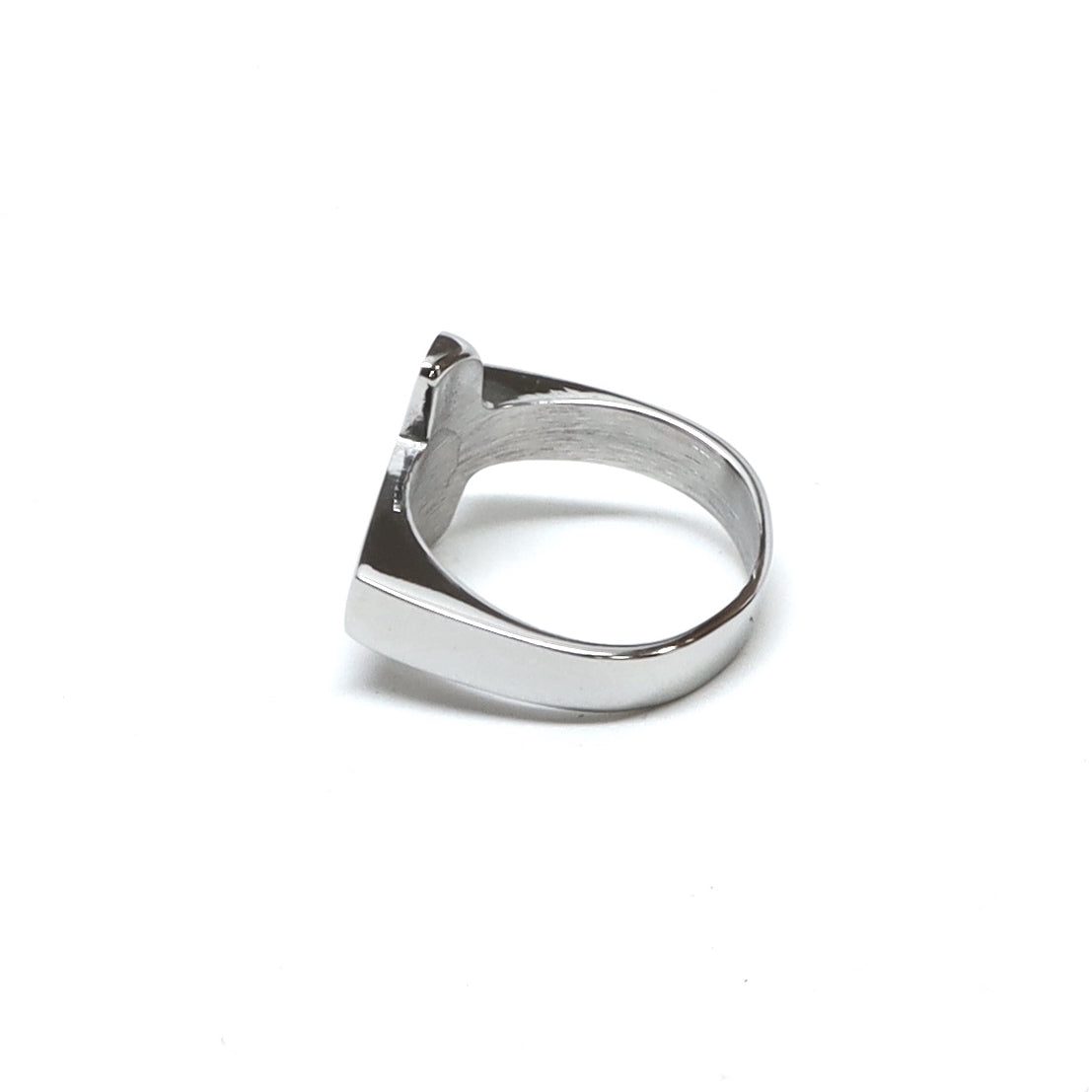 //Style 818-s1// 316L Stainless Steel Side Cross Ring