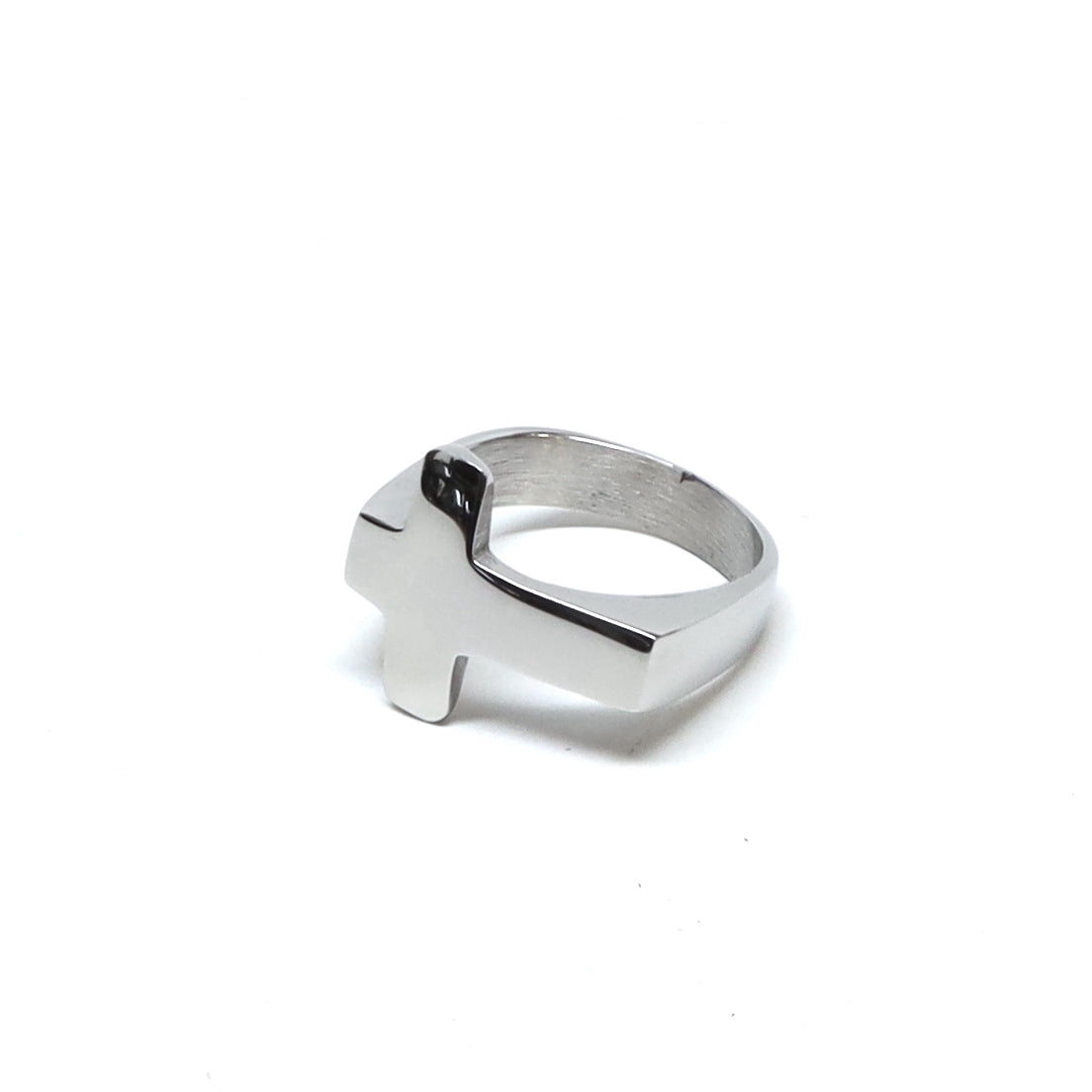 //Style 818-s1// 316L Stainless Steel Side Cross Ring