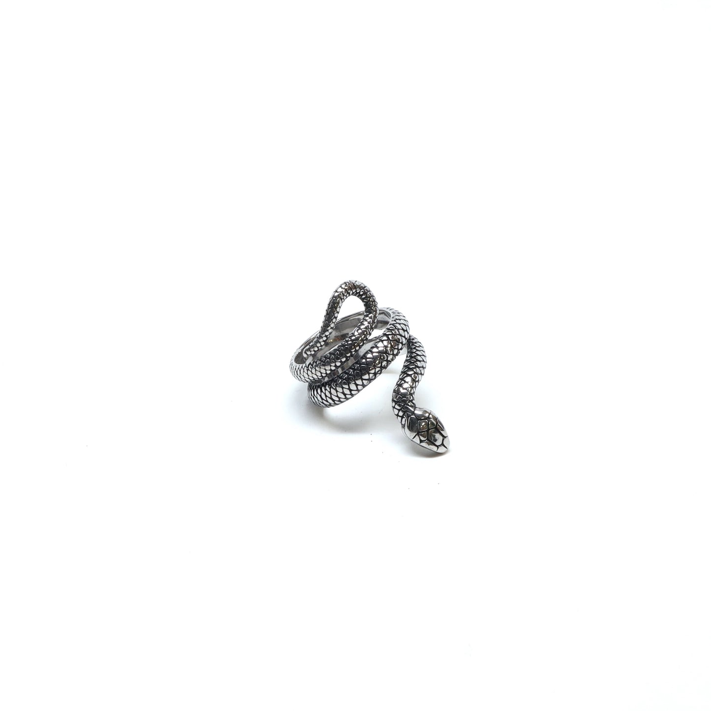 //Style 394-R1// 316L Stainless Steel Venom Wrap Ring