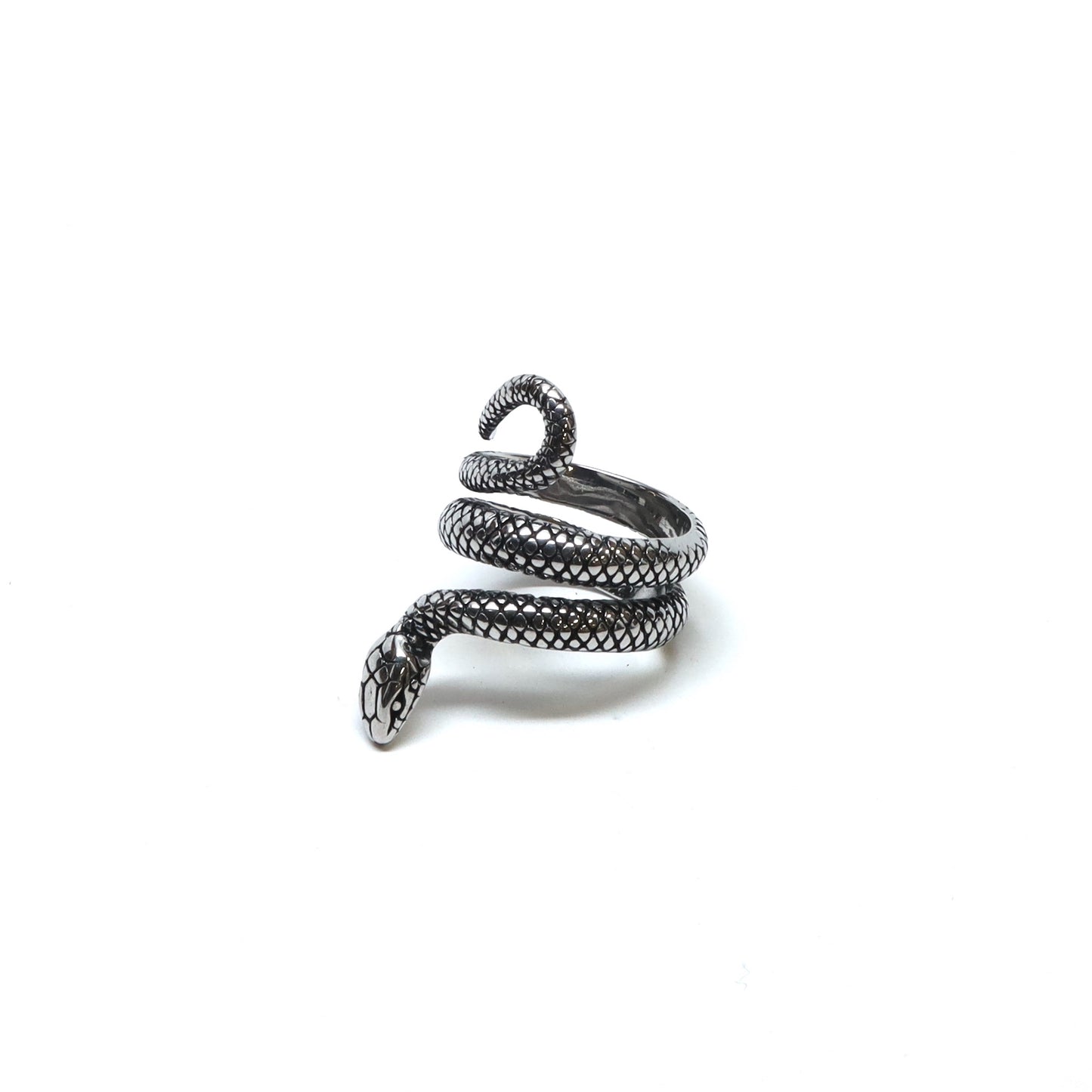 //Style 394-R1// 316L Stainless Steel Venom Wrap Ring