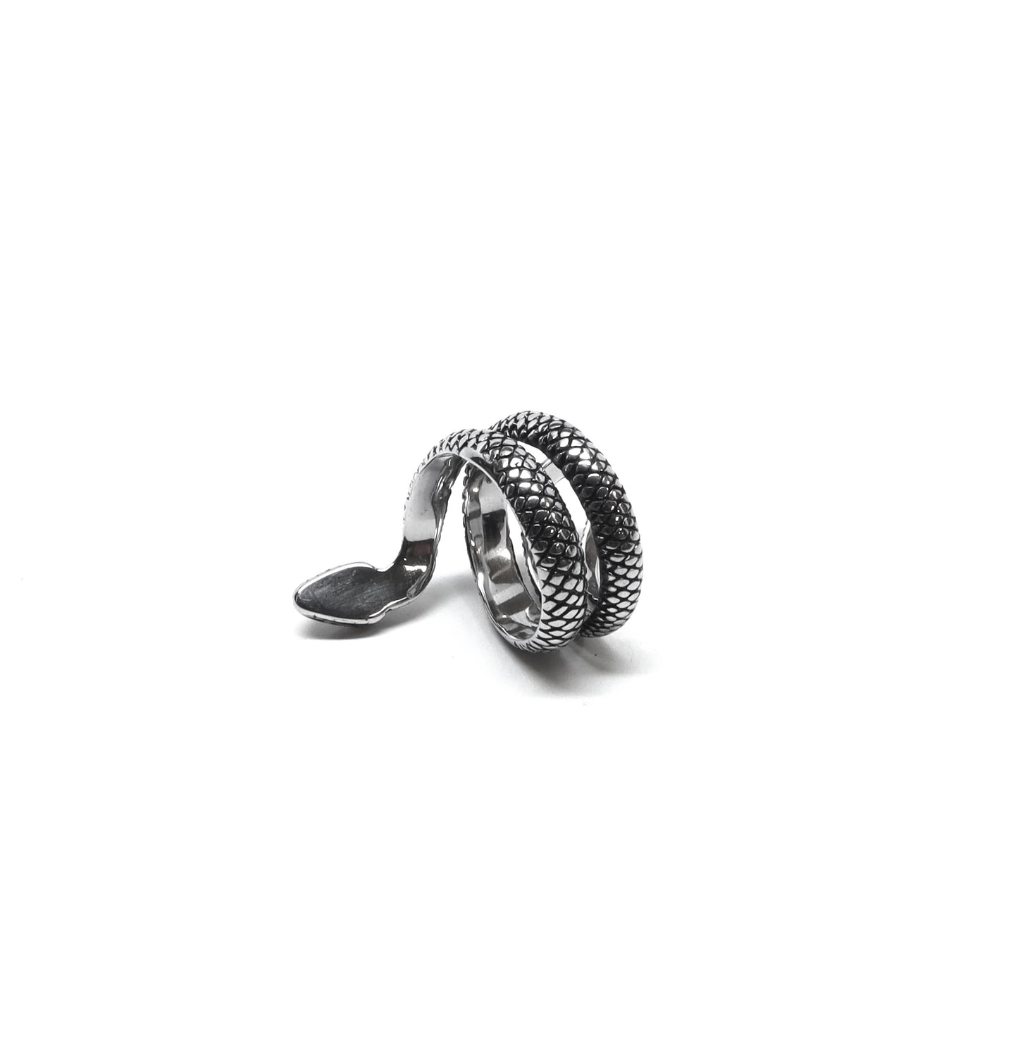 //Style 394-R1// 316L Stainless Steel Venom Wrap Ring