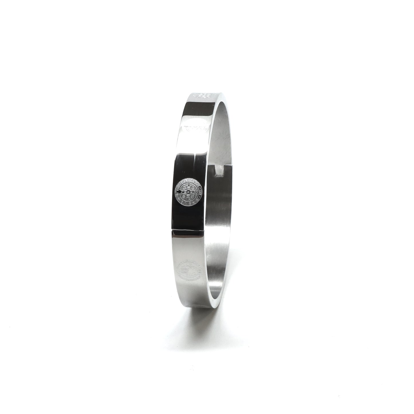 //Style 718-T1// 316L Stainless Steel Polished Resaca Bangle