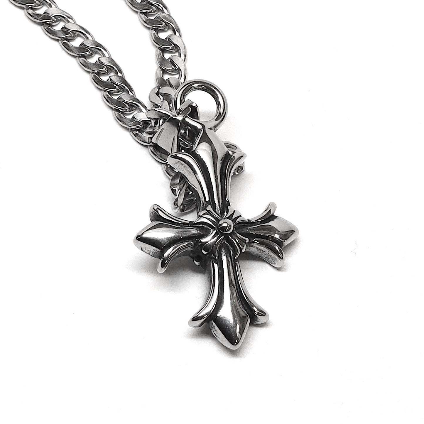 //Style 43// 316L Stainless Steel Valor Cross Necklace