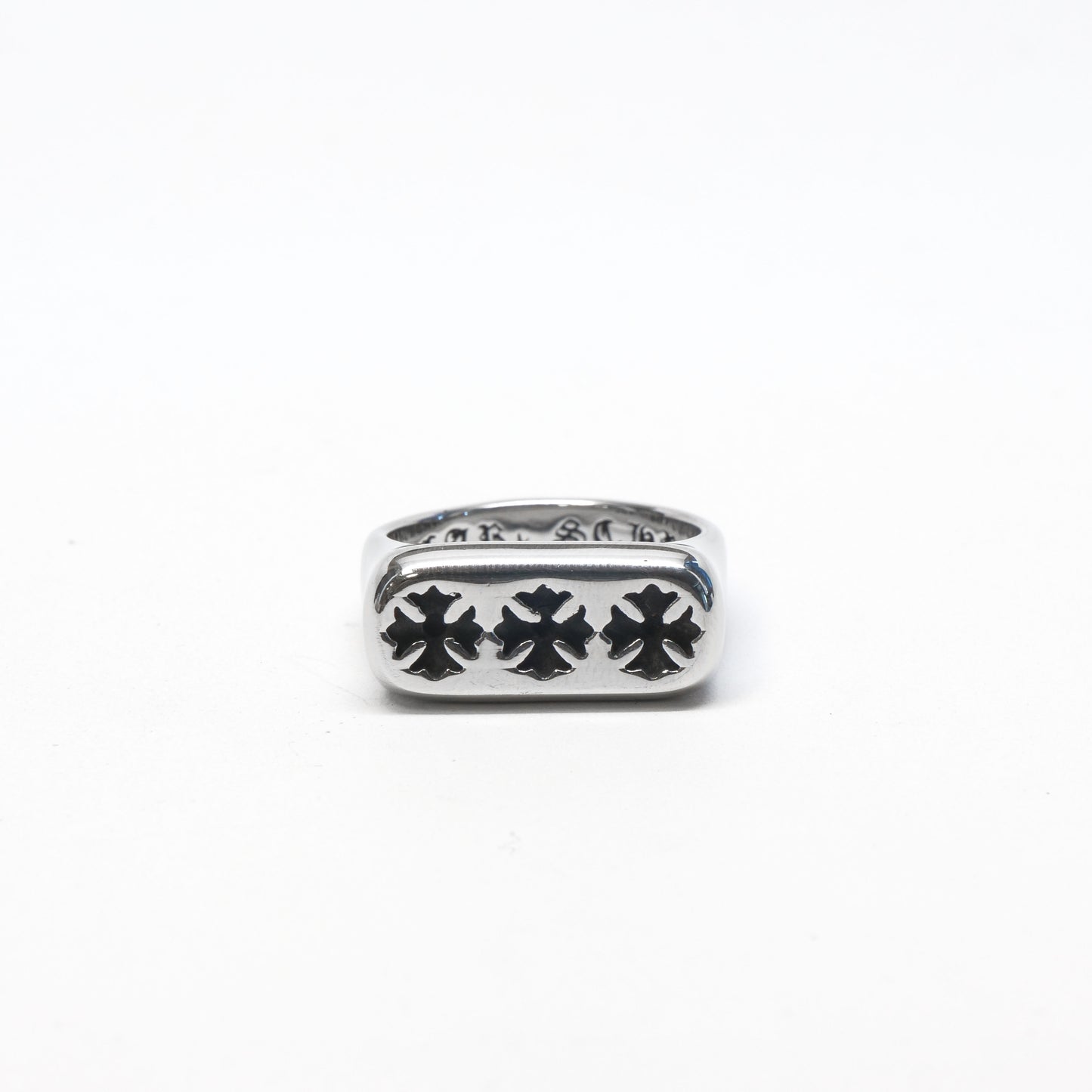 //Style 28// 316L Stainless Steel Triple Cross Ring