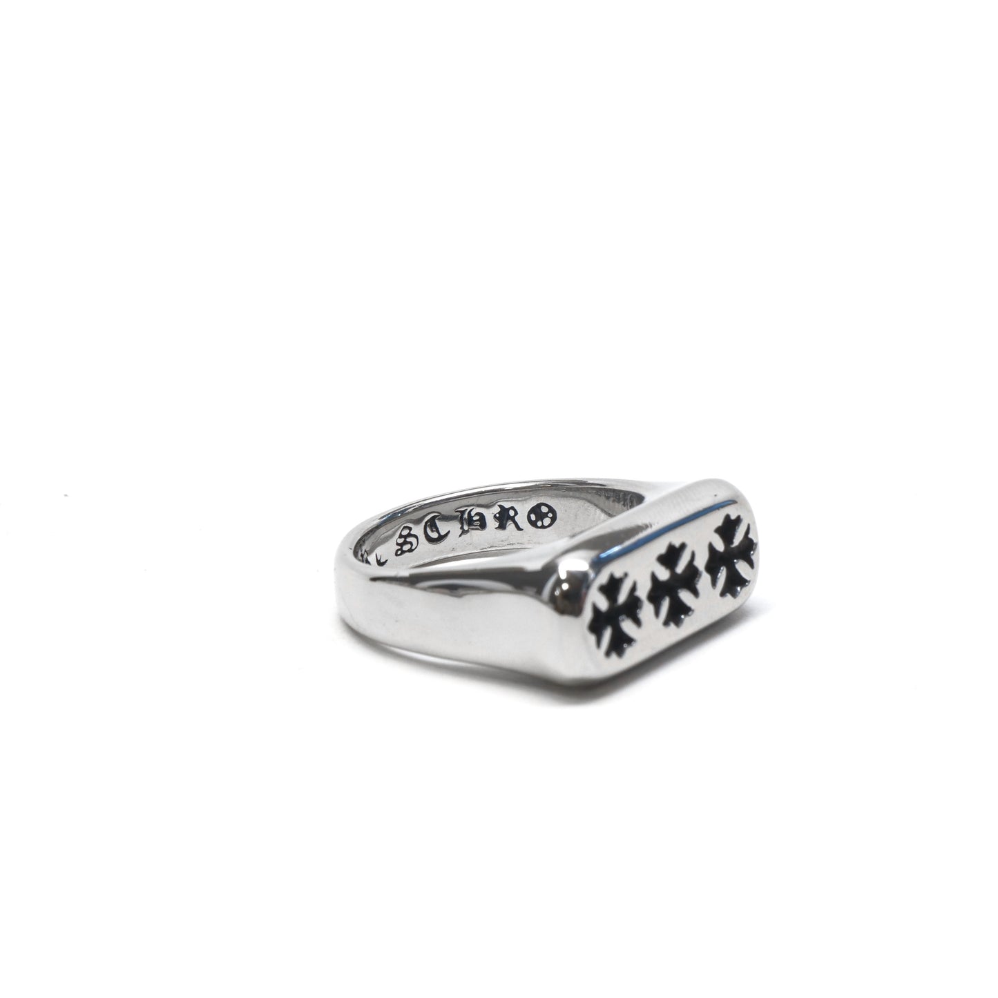 //Style 28// 316L Stainless Steel Triple Cross Ring
