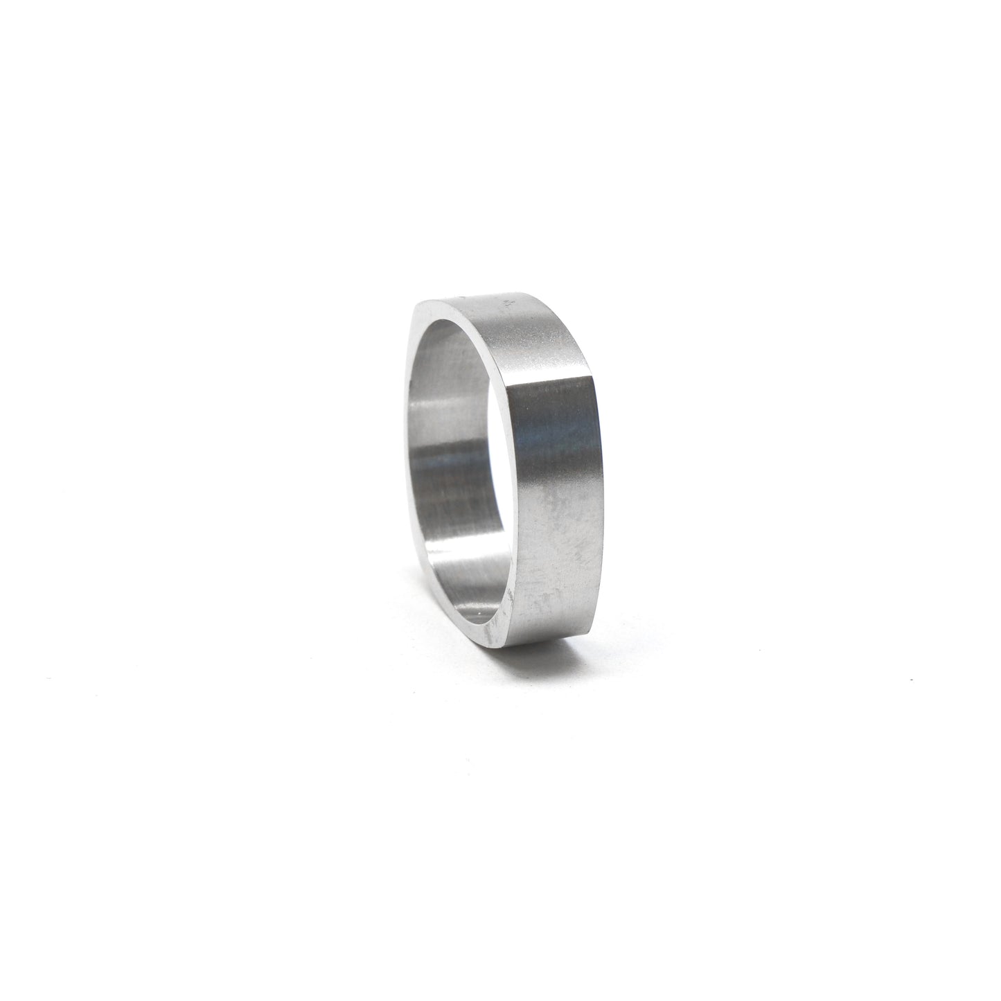 //Style 46-T// 316L Stainless Steel Brushed Squared Ring