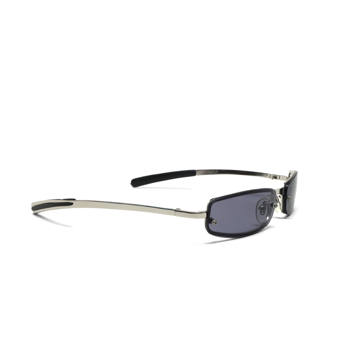 //Style 349// Metal Frame Slim Narrow Rimless Sunglasses