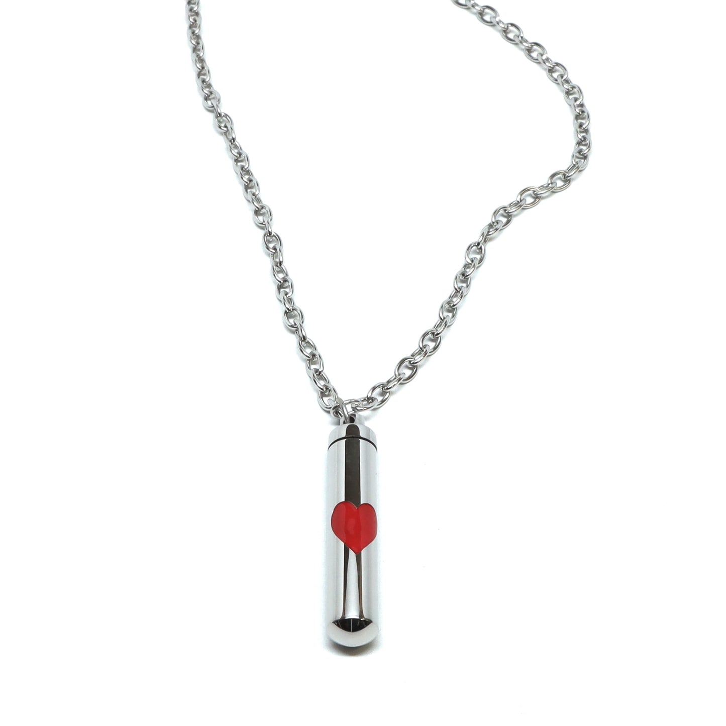 //Style 813-01// 316L Stainless Steel Heart Container Necklace