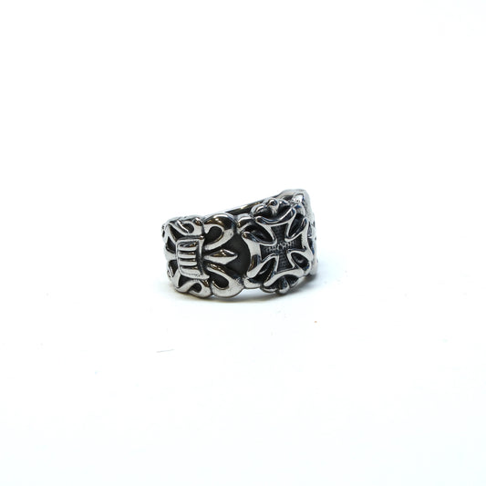 //Style 56-A1// 316L Stainless Steel Gothic Cross Ring