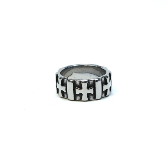 //Style 96-Y// 316L Stainless Steel Maltese Ring