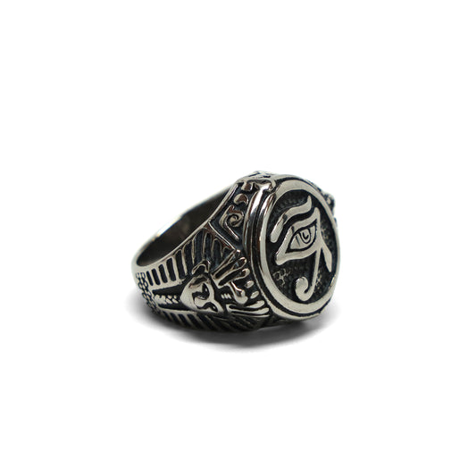 //Style 996-G1// 316L Stainless Steel Horus Eye Ring