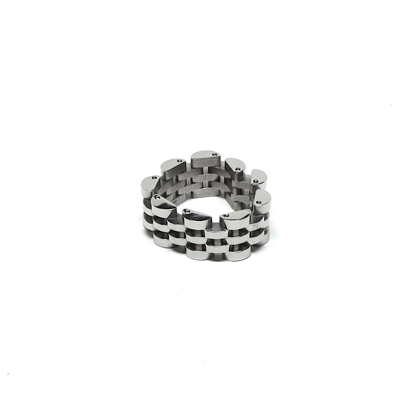 //Style 438// 316L Stainless Steel Multi Roller Chain Ring