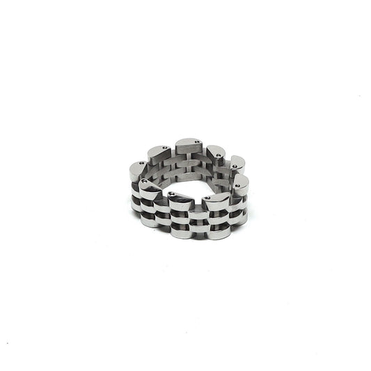 //Style 438// 316L Stainless Steel Multi Roller Chain Ring
