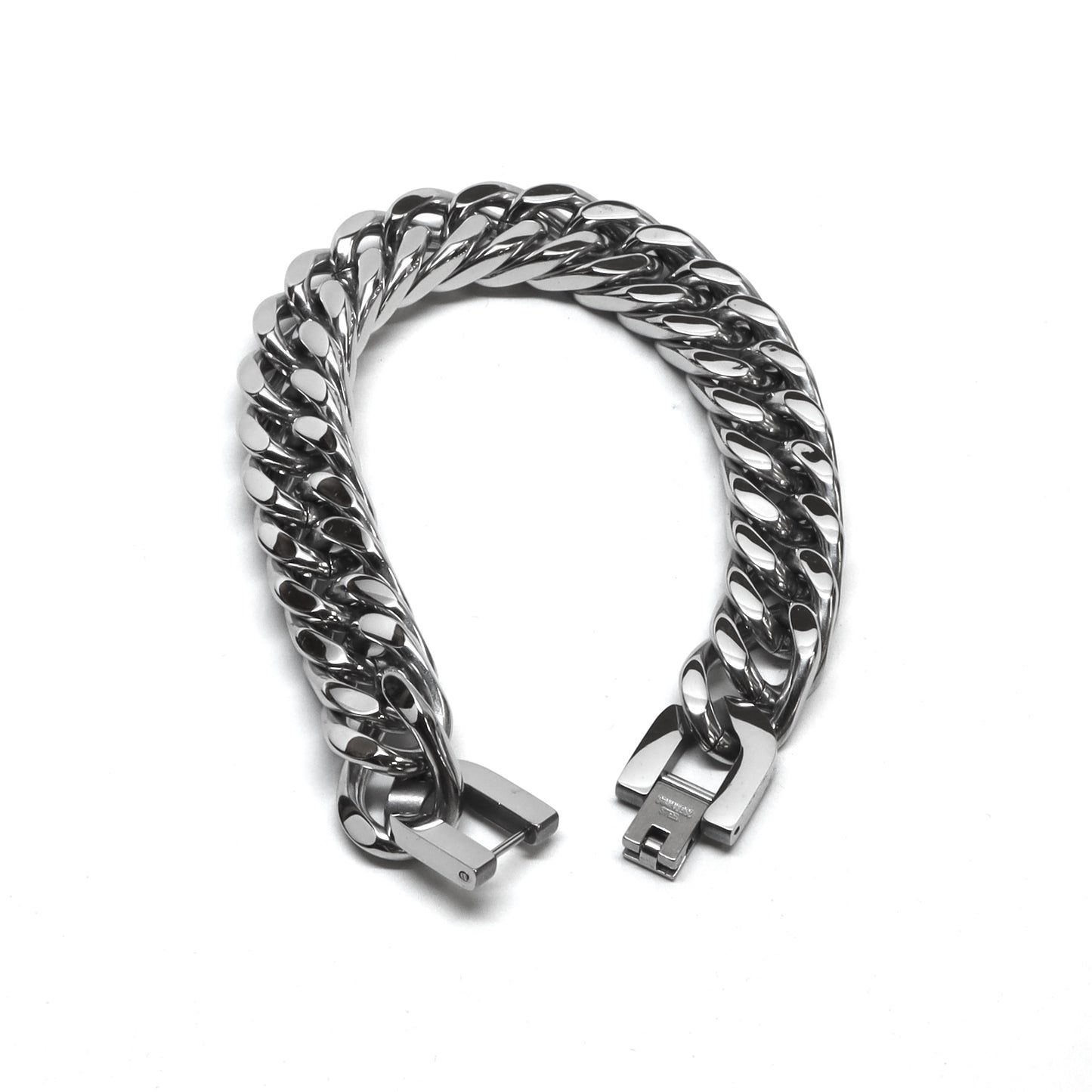 //Style 868-N// 316L Stainless Steel Double Curb Cuban Bracelet
