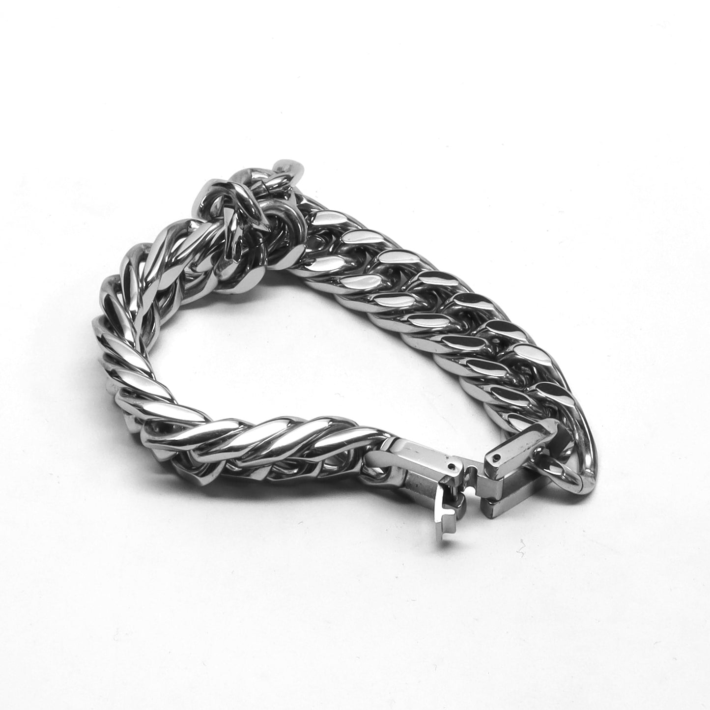 //Style 868-N// 316L Stainless Steel Double Curb Cuban Bracelet