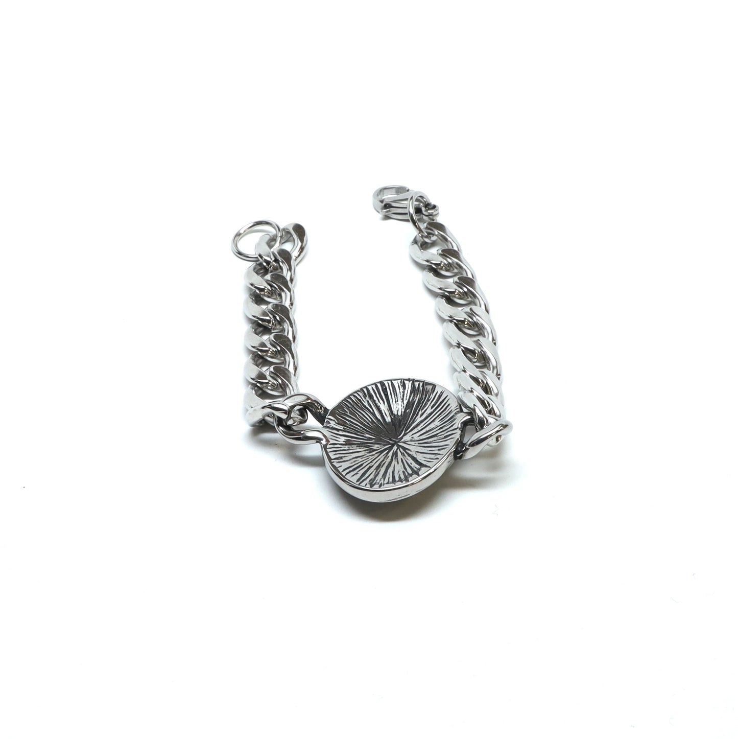 //Style 024-Q1// 316L Stainless Steel Double Cross Bracelet