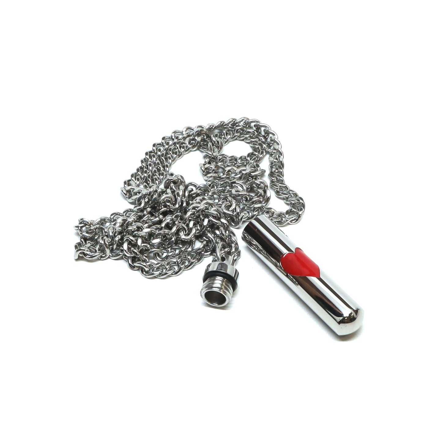 //Style 813-01// 316L Stainless Steel Heart Container Necklace