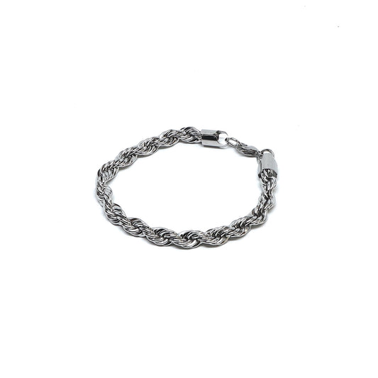 //Style 143// 316L Stainless Steel 8mm Rope-Chain Bracelet