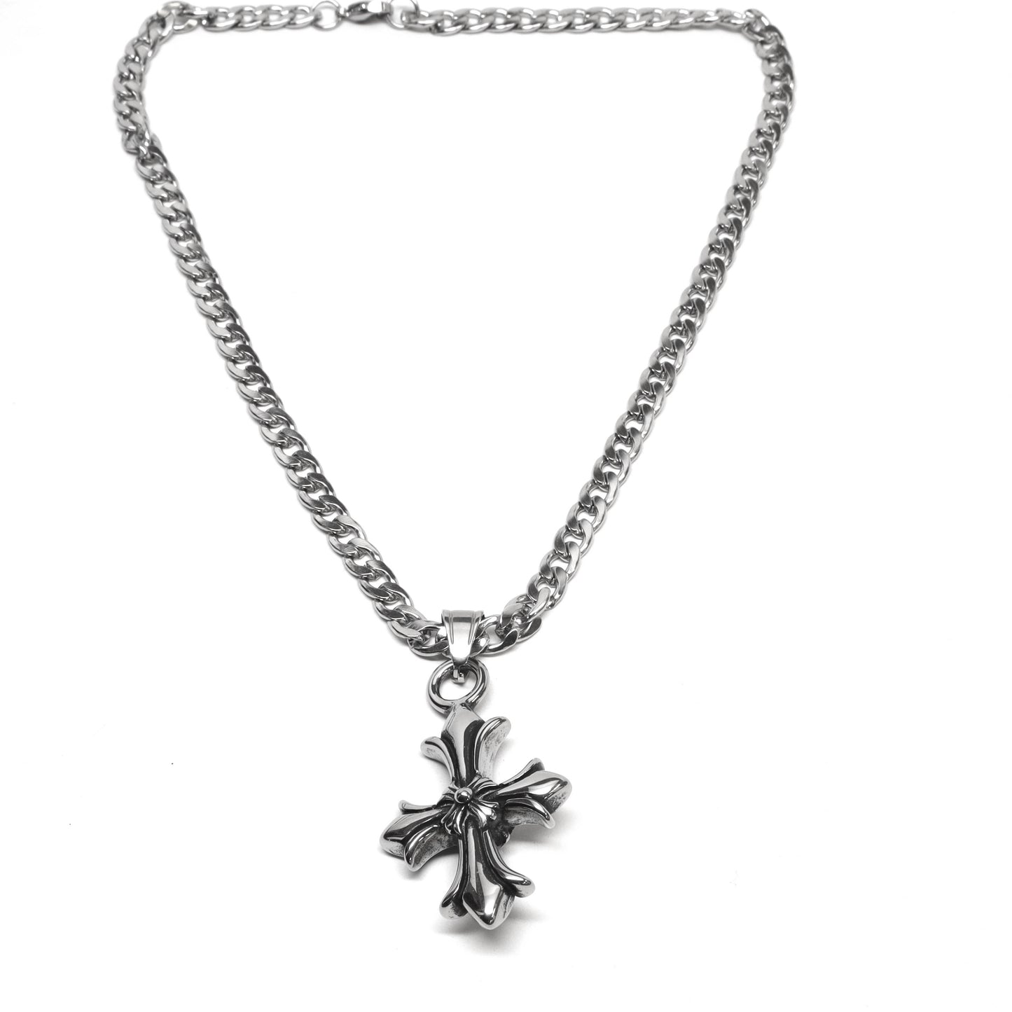 //Style 43// 316L Stainless Steel Valor Cross Necklace
