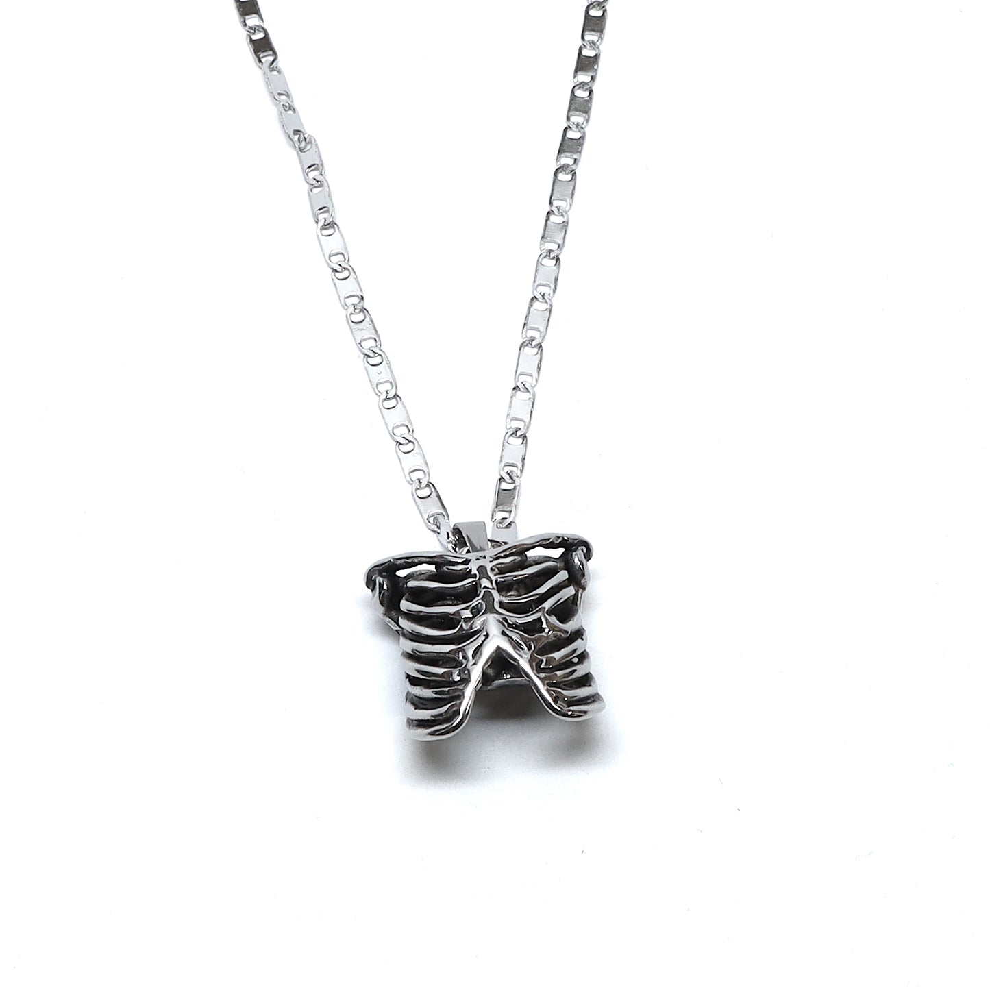 //Style D1113 // 316L Stainless Steel Rib Cage Necklace