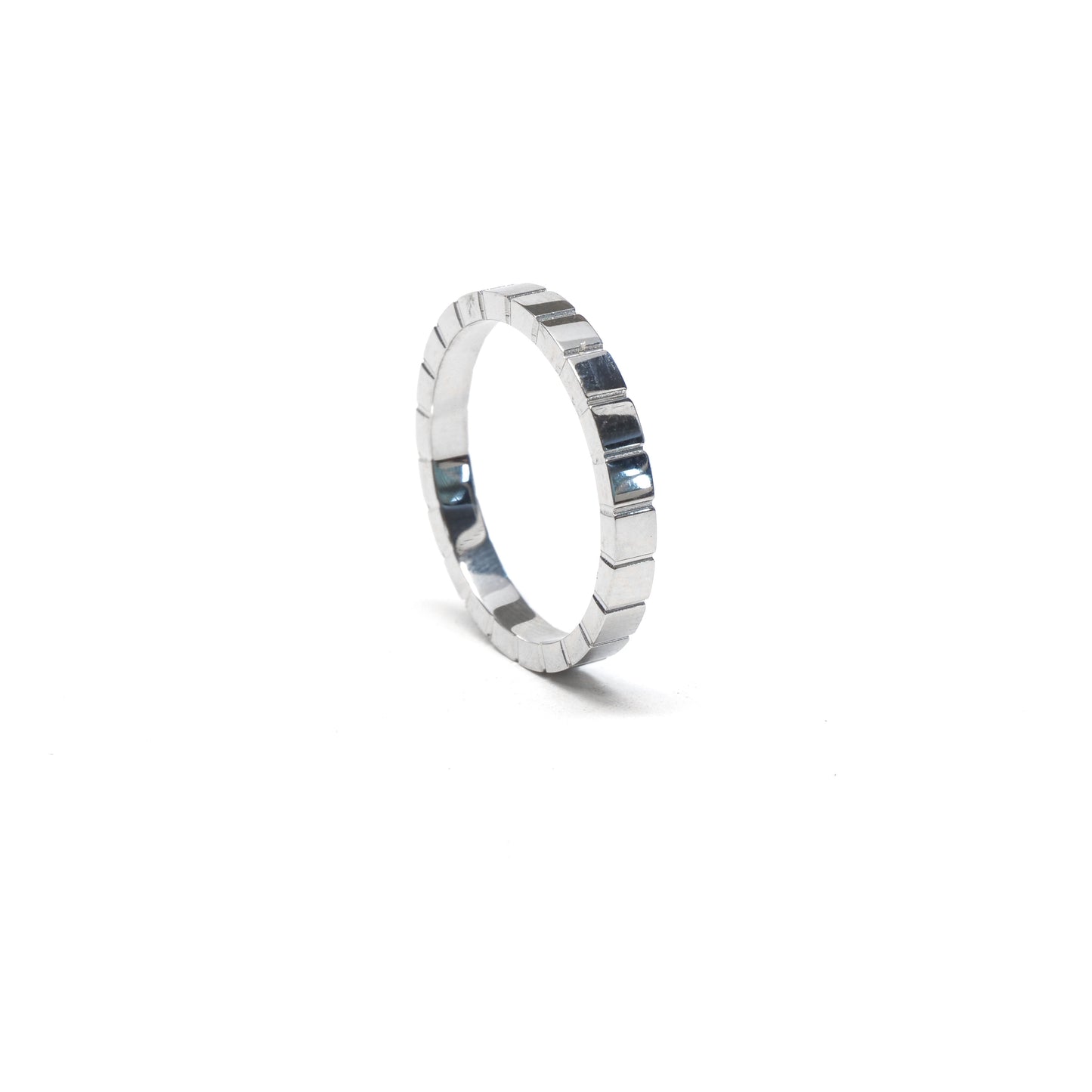 //Style 01S-Q// 316L Stainless Steel Grid Link Ring