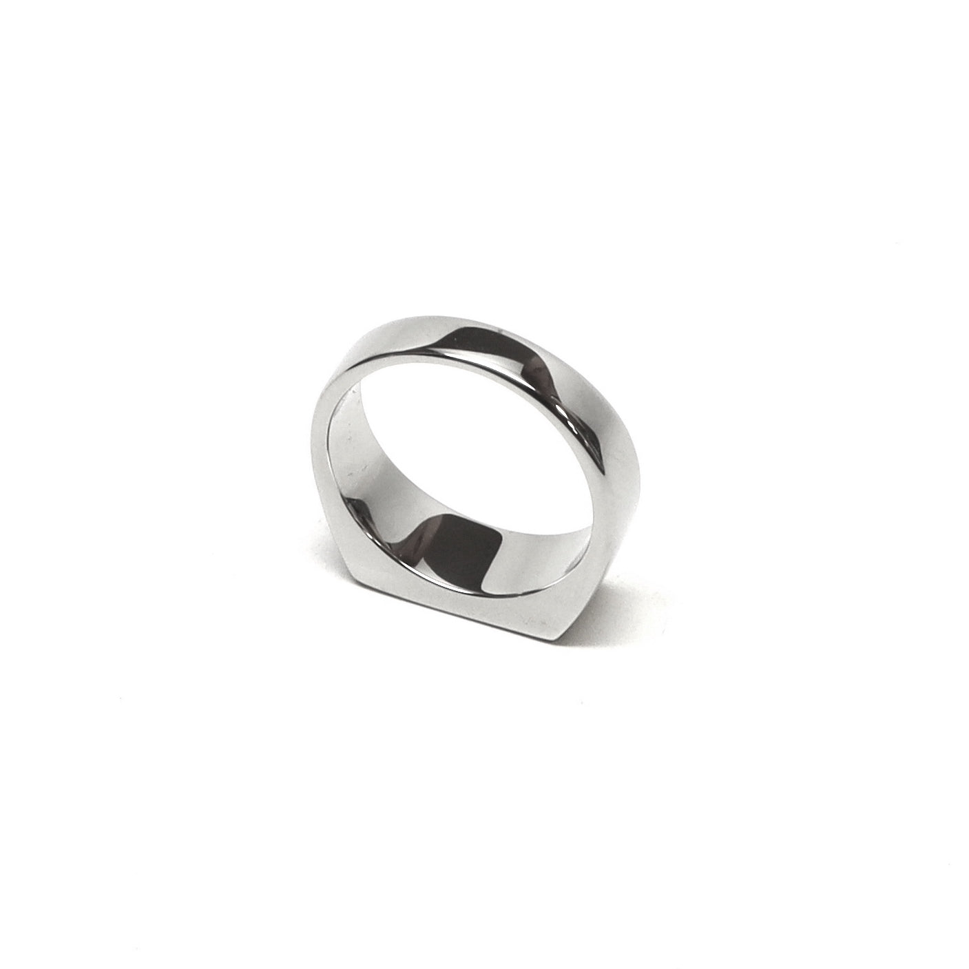 //Style 10s-1-L1// 316L Stainless Steel Tearstone Ring