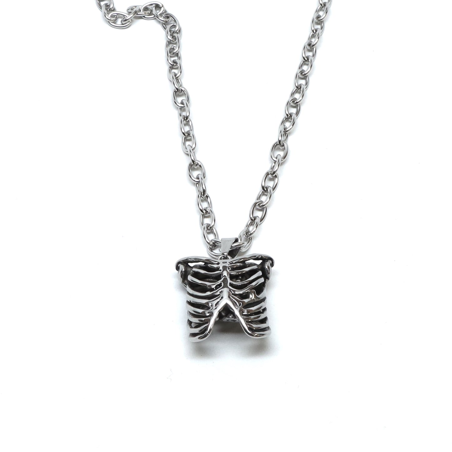 //Style D1113 // 316L Stainless Steel Rib Cage Necklace