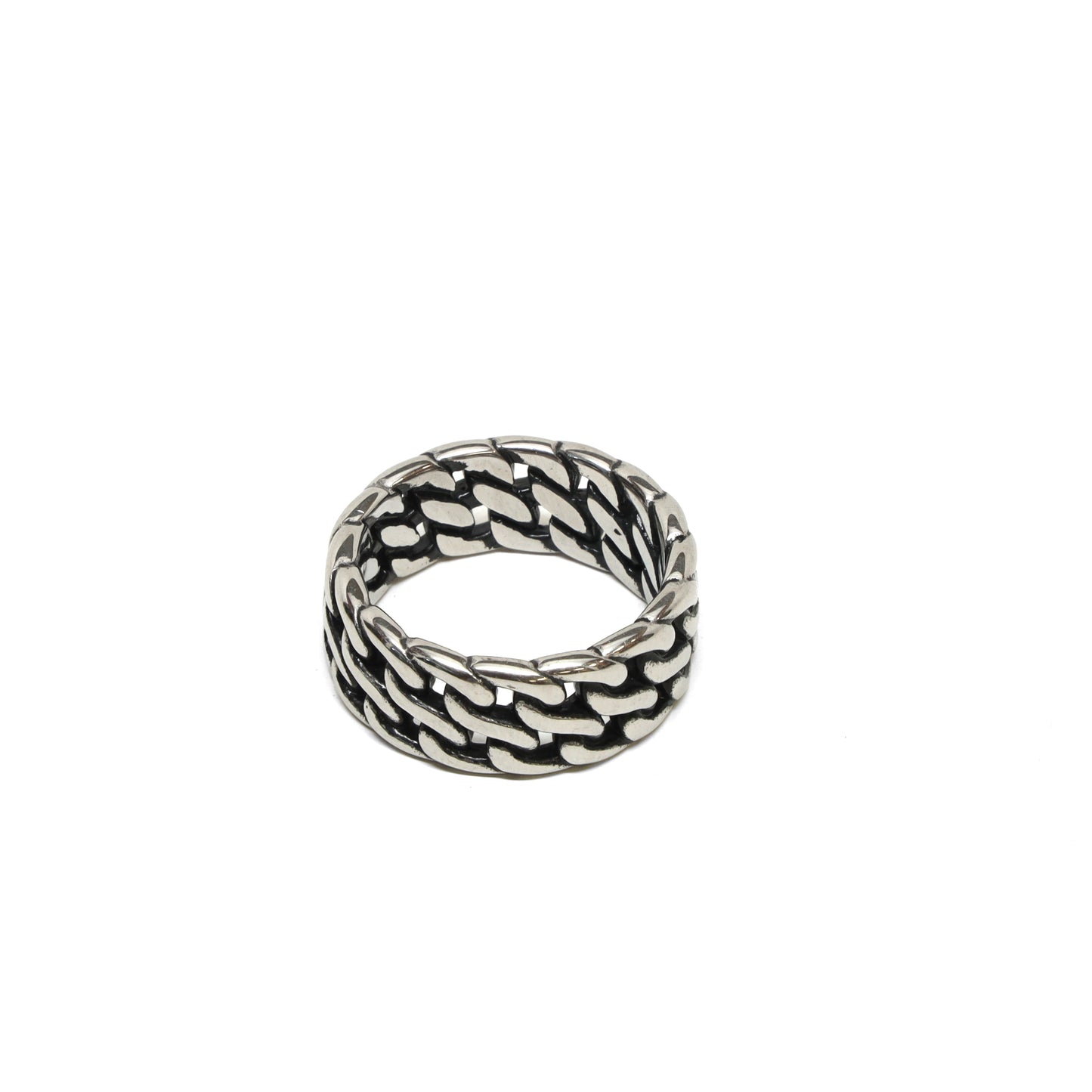 //Style 09-D// 316L Stainless Steel Multi Chain Link Band Ring