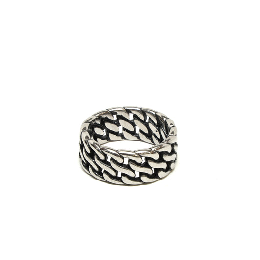 //Style 09-D// 316L Stainless Steel Multi Chain Link Band Ring