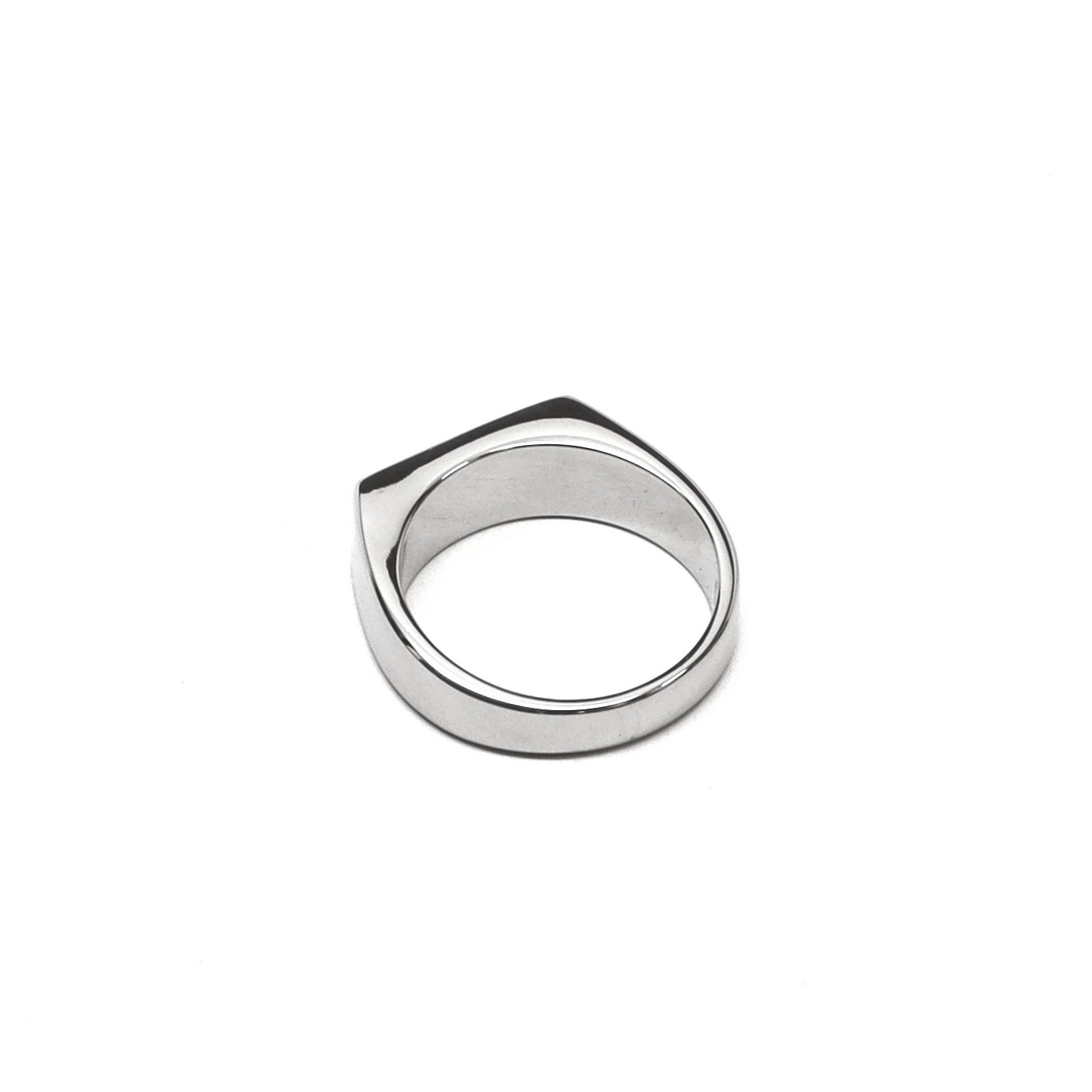 //Style 10s-1-L1// 316L Stainless Steel Tearstone Ring