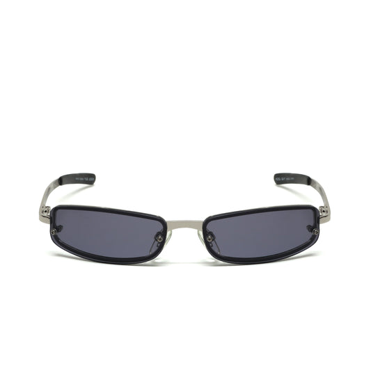 //Style 349// Metal Frame Slim Narrow Rimless Sunglasses
